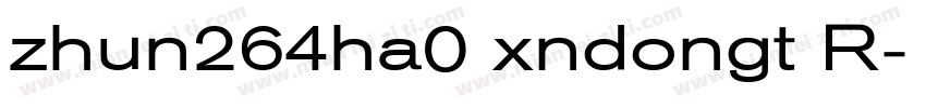 zhun264ha0 xndongt R字体转换